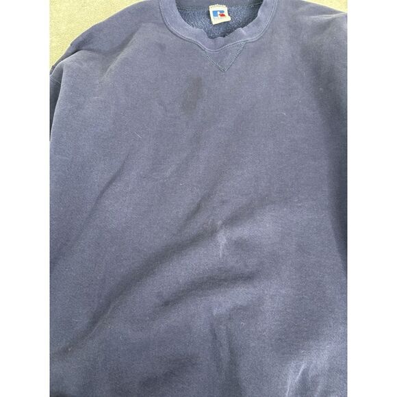 Vintage 90s Russell Athletic Pullover Sweatshirt Men's Size XL Blue - Picture 4 of 11